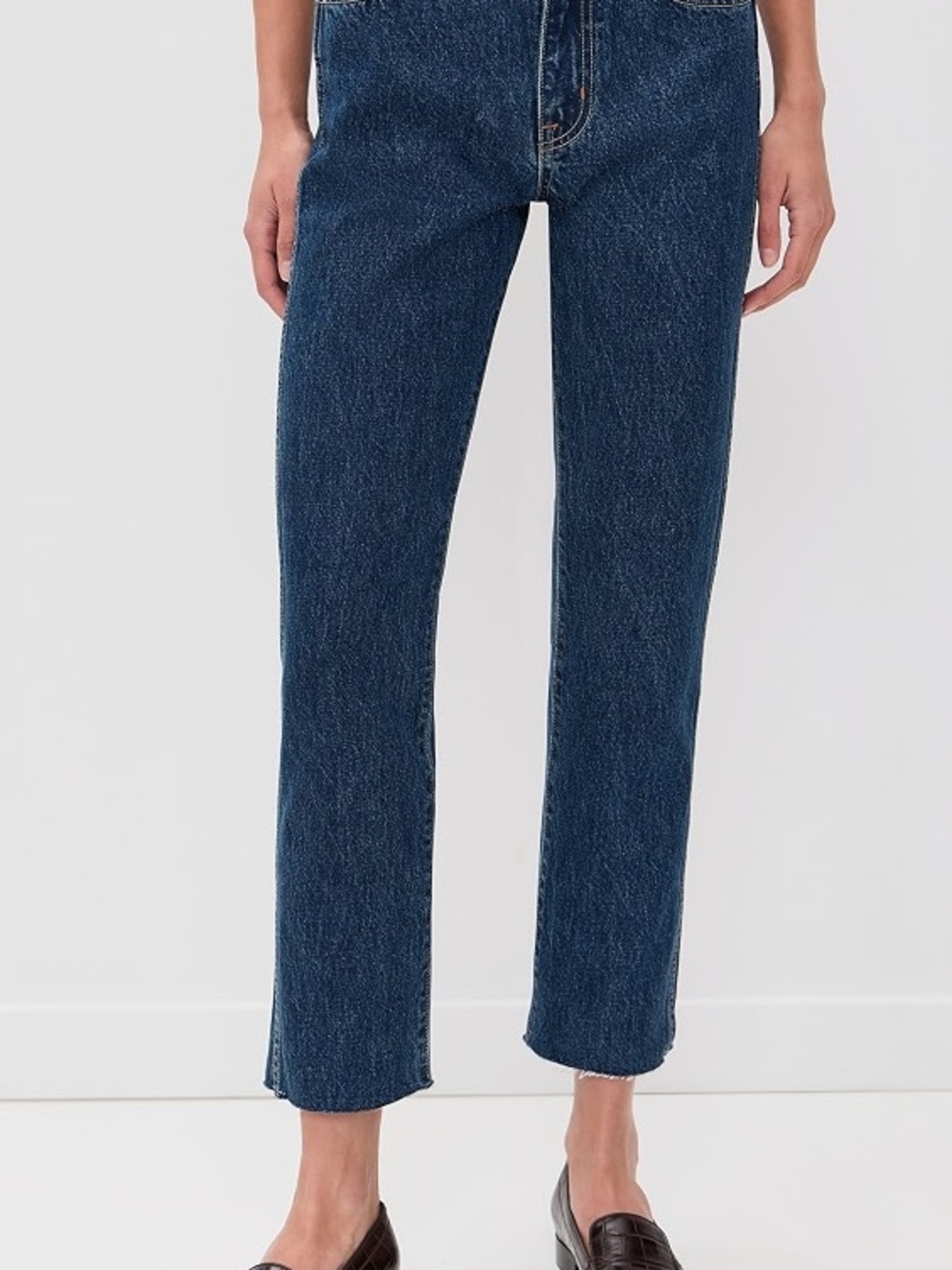 SLVRLAKE Hero - Dark Blue Straight-Leg Women's Jeans